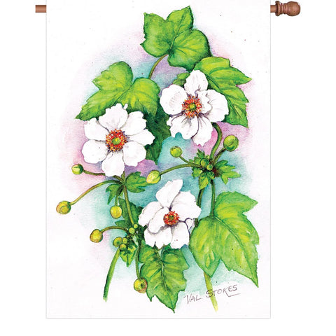 28 in. Summertime Floral House Flag - Floral Impressions